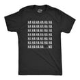 thumbnail image 1 of T-shirt Homme HAHAHA NO Drôle Sarcastic Rire Nouveauté Graphique pour Gars, 1 of 4