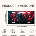 thumbnail image 2 of Skull with Red Roses Front License Plate, Metal License Plate, Funny Standard Plates Personalized Novelty Decorative For Men/Women/Boys/Girls Car 6×12 Inch, 2 of 7