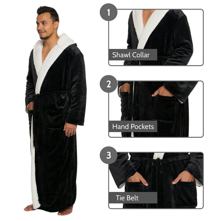   Essentials Men's Lightweight Waffle Robe (Available in  Big & Tall), Navy, 3X-Large Big : Clothing, Shoes & Jewelry