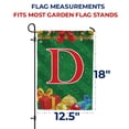 thumbnail image 7 of America Forever Monogram Christmas Garden Flag Letter D 12.5 x 18 inch Double Sided Merry Christmas Gifts Presents Ornament Ball Winter Farmhouse Red & Green Holiday Yard Outdoor Decoration, 7 of 7