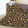thumbnail image 6 of Honeii Fast Food Print Fleece Blanket - Throw Blanket for Bed, Sofa, Couch, Camping, and Travel , Microplush Ultra Soft Warm Blanket-60"x50", 6 of 7