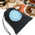 thumbnail image 3 of Fdit Playing Cards Bag,Playing Cards Pouch,15 x 11.5cm Tarot Bag Pouch Playing Cards Jewelry Coins Accessory Storage Drawstring Bag, 3 of 8