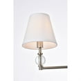 thumbnail image 5 of Bethany 3 lights bath sconce in satin nickel with white fabric shade, 5 of 5