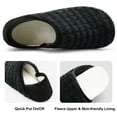thumbnail image 4 of Barerun Women Men Slippers with Around Rubber Sole Slipper Soft Lightweight House Slipper Socks, 4 of 7