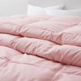 thumbnail image 4 of Peace Nest All-Season Medium Warmth White Goose Down Comforter with Premium Fabric Pink Twin, 4 of 5