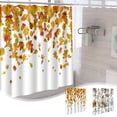 thumbnail image 1 of Fiudx Liquidación De Decoración Del Hogar Cortina De Baño, Hoja De Arce De Calabaza, Baño A Prueba De Agua, Cortina A Prueba De Perforaciones, Cortina De Puerta Divisoria, Cortina De Ducha Liquidació, 1 of 6