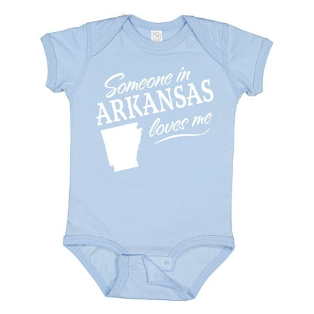 

Inktastic Someone in Arkansas Loves Me Gift Baby Boy or Baby Girl Bodysuit