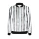 thumbnail image 5 of Ailaofu Womens Zip up Sweatshirt Jacket Stand Collar Hoodless Outerwear Casual Print Long Sleeve Bomber Coat with Pocket Fall, 5 of 5