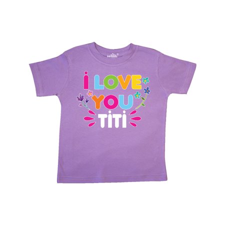 

Inktastic I Love You TIti with Flowers Gift Toddler Toddler Girl T-Shirt