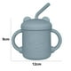thumbnail image 2 of Vaso de entrenamiento de silicona con pajita para niños pequeños de 8 meses, 2 of 5