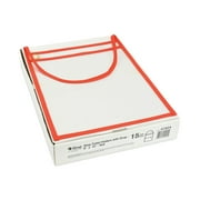 75-Sheet 1-Pocket 9 in. x 12 in. Shop Ticket Holder with Strap and Red Stitching (15-Piece/Box)