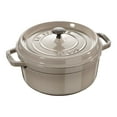 thumbnail image 1 of STAUB La Cocotte 3.7 L Cast Iron Round Cocotte, Sesame (Visual Imperfections - B STOCK), 1 of 1