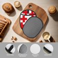 thumbnail image 4 of Pofeuu Red Cross 1 Print Silicone Pot Mat Mitten With Hanging Loop Heat Resistant Oven Mitts Non-Slip Bbq Baking Smoking Potholders, 4 of 7