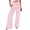 Pink, variant on fatyb Women's Striped Pants Wide Leg High Waisted Casual Pants Womens Lightweight Trousers with Pockets