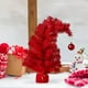 thumbnail image 1 of Decoraciones navideñas, adornos navideños, regalos navideños. Mini árbol de Navidad con spray de nieve puntiagudo de 45 cm. Decoración de escritorio/ventana con copos de nieve rosas. Mini joyería., 1 of 6