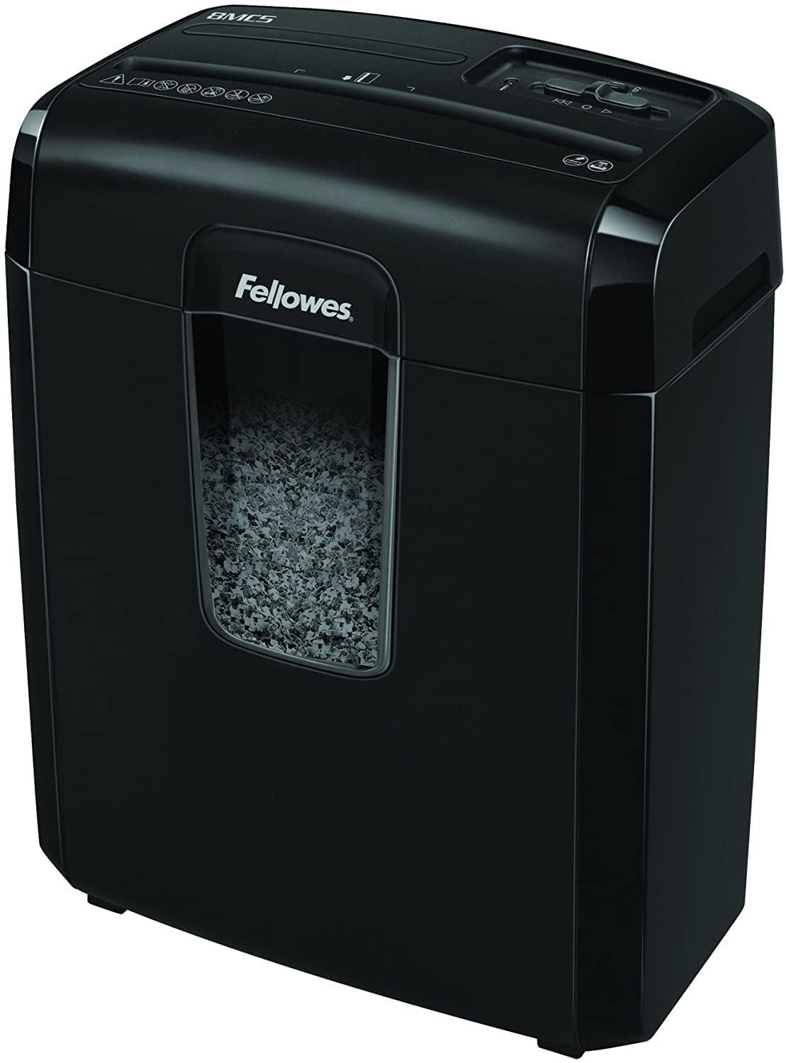 Fellowes Powershred 8MC5 8Sheet MicroCut Paper Shredder, Black