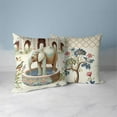 thumbnail image 4 of Elephant Indoor/Outdoor Pillow in Beige 16 x 16, 4 of 7