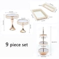 thumbnail image 2 of 9pcs Cake Stand Set Cupcake Tray Dessert Tower Holder for Birthday Party Wedding, 2 of 10