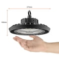 thumbnail image 3 of Tecnolite Lámpara Colgante LED, Iluminación Industrial de Acero, Luz Colgante de Techo Industrial, Color Negro, 100 W, Luz de Día 6 500 k, 100 - 270 V,, 3 of 4