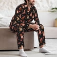 thumbnail image 7 of Fuzoiu Valentine Gnome Print Men's Long-Sleeved Pajama,Lounge Button Down Nightwear,Mens Notch Collar Pajama Set -XX-Large, 7 of 7