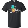 thumbnail image 3 of Inktastic Aloha- in cursive with pineapple rainbow colors T-Shirt, 3 of 5