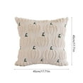thumbnail image 4 of Feltree Halloween Pumpkin Throw Pillow Cover 17.7x17.7 Inch, Soft Polyester Decorative Pillowcase with Hidden Zipper, Machine Washable for Sofa Bed Patio Halloween Home Decor, 4 of 8