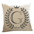 thumbnail image 1 of Cartoon Fashion English Letters Print Sofa Pillow Cushion Cover Home Decoration, multi-coloured, G, 1 of 5