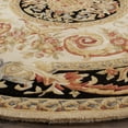 thumbnail image 3 of SAFAVIEH Savonnerie Carthach Bordered Wool Area Rug, Ivory/Gold, 6' x 6' Round, 3 of 10