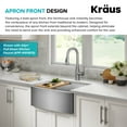 thumbnail image 6 of KRAUS Kore 24" Farmhouse Workstation 16 Gauge Single Bowl Stainless Steel Kitchen Sink with Accessories, 6 of 7