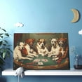 thumbnail image 6 of 12x18 inch Poker Playing Dogs Canvas Frameless Painting,Apartment Living Room,Lounge,Poker Room,Bedroom Wall Decor Canvas Poster,Modern Style Poker Playing Dogs Funny Decor Paintings Prints, 6 of 6