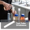 thumbnail image 2 of 5 Pcs Bartender Accessories Test Tubes Scientific Experiments Cocktail Test Tube Transparent 12.00X2.30X2.30CM, 2 of 6