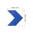 thumbnail image 2 of Uxcell Reflective Stickers, 20 Pack 2.36 x 2.36 Inch Adhesive Night Arrow Shape Safety Tape Reflector, Blue, 2 of 5