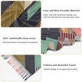 thumbnail image 5 of FORMRS Womens Scarf Winter Soft Long Big Warm Shawls Wrap Tassel Scarves, Green Geometric, 5 of 9