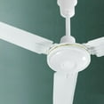 thumbnail image 2 of OULII Ceiling Fan Extension Rod 2Pcs White Iron Replacement for Height Adjustment, 2 of 7