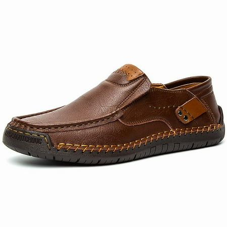 

Leather Shoes For Men Soft Shoes Man Comfortable Casual Men Loafers Moccasins Driving Shoe Male Rubber Sole Big Size 38-48