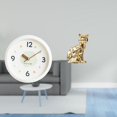 thumbnail image 2 of Reloj de pared,Reloj de pared decorativo,moderno y elegante.,Reloj de pared redondo silencioso y sin tictac,regalo,Figura de escritorio,Estante de estatua de gato para, 2 of 8