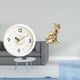 thumbnail image 2 of Reloj de pared,Reloj de pared decorativo,moderno y elegante.,Reloj de pared redondo silencioso y sin tictac,regalo,Figura de escritorio,Estante de estatua de gato para, 2 of 8