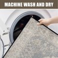 thumbnail image 4 of Washable Vintage Kitchen Mat 31"x20" Non Slip Soft Plush Low Profile Kitchen Rug, Distressed Medallion Oriental Style Sink Mat for Laundry Room Bedroom Office, 4 of 6