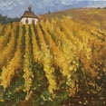 thumbnail image 2 of Strube, Ling 15x15 White Modern Wood Framed Museum Art Print Titled - Grapes Field in Autumn, 2 of 4