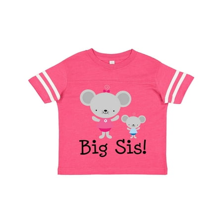

Inktastic Big Sis with Lil Bro Girls Sister Announcement Gift Toddler Toddler Girl T-Shirt