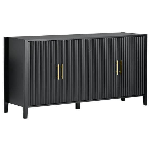 imerelez Accent Storage Cabinet Sideboard Wooden Cabinet with Metal Handles for Hallway, Entryway, Living Room
