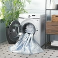 thumbnail image 4 of SAFAVIEH Malibu Fredrick Distressed Polyester Area Rug, Gray/Light Blue, 8' x 10', 4 of 13