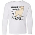 thumbnail image 3 of Inktastic Grammie's You Say Alpaca My Bags Long Sleeve Youth T-Shirt, 3 of 5