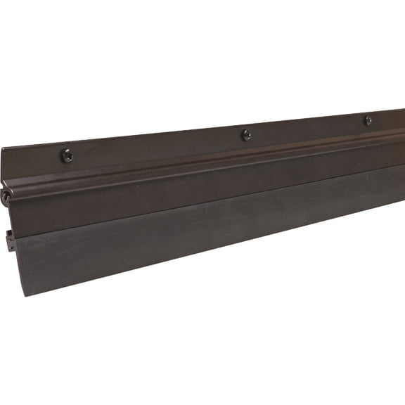 M-D Building Products 07153 36 in. Bronze Aluminum and Vinyl Flex-O-Matic Screw-on Door Sweep