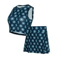 thumbnail image 3 of Women's-Concepts Sport  Navy Seattle Mariners Knit Tank Top & Skort Set, 3 of 5