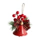 thumbnail image 2 of Lazo navideño con campana, lazos a cuadros, colgante, decoración navideña decorativa para puerta Campanas individuales, 2 of 9