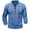 Blue, variant on Baqcunre Long Sleeve Tee Shirts For Men Men'S Fashion Spring And Autumn Casual Long Sleeve Button Solid Color Long Sleeve T Shirt Top Sweatshirt Tops For Men Blue 3XL