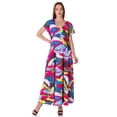 thumbnail image 5 of Womens Floral Print A-Line Dress, 5 of 5