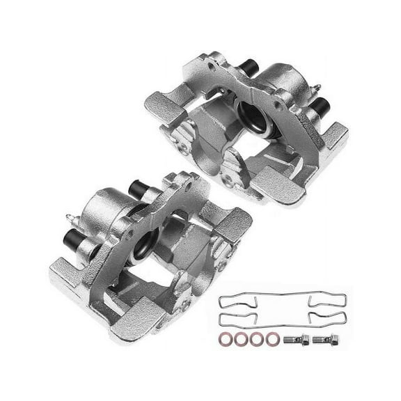 Brake Caliper Set 2 - Compatible with 2008 - 2010, 2012 - 2015 Mazda 5 2009 2013 2014