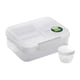 thumbnail image 3 of Caja Bento con compartimentos para preparar comidas, ideal para camping, fiestas y picnics. blanco 1650ml, 3 of 9